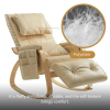 MASSAGE Comfortable Relax Rocking Chair - Cream White