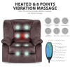 Oversized Recliner Chair Sofa with Massage and Heating