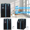 Portable Half body Black Steam Sauna Tent for Personal Relaxation, Detox and Therapy at home. PVC Pipe Connector - Easy to Install. Fast heating