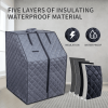 Sojourner Portable Sauna for Home - Steam Sauna Tent -Personal Sauna - Sauna Heater; Tent; Chair; Remote Included for Home Sauna
