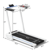 2.25HP FOLDING TREADMILL RUN, WALK, JOG MACHINE WITH TABLE -SPEAKER & REMOTE