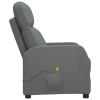 Massage Reclining Chair - Anthracite Color - Faux Leather