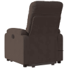 Stand-up Massage Recliner Chair Brown Microfiber Fabric