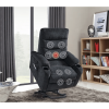 Liyasi Electric Power Lift Recliner Chair with Massage and Heat, 3 Positions, 2 Side Pockets, Cup Holders, USB Charge Ports, High-end Quality Cloth