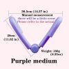 Purple Medium Yoga; Fitness Pelvic Floor Muscle Trainer; Used To Tighten Buttocks To Reduce Inner Thigh Fat; Contract Pelvic Floor Muscles