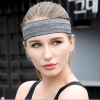 Gray Outdoor Sports Headband Portable Fitness Hair Bands Man Woman Hair Wrap Brace Elastic Cycling Yoga Running Exercising
