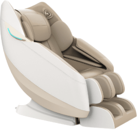 Massage Chair Recliner with Voice Control; Negative Ion; Zero Gravity; Heating Therapy; Full Body Airbag; Foot Roller Massage Khaki