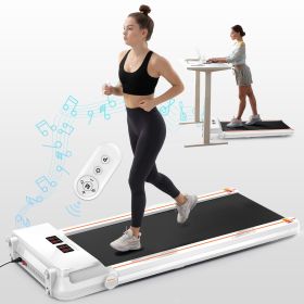 FYC Under Desk Treadmill 2.5HP Electric Slim Walking Treadmill 265LBS - with APP Bluetooth Remote Control LED Display;  Run/Walk/Jog
