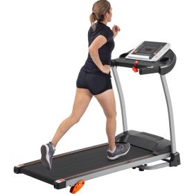 Treadmill - 1.5HP Electric Running, Jogging & Walking Machine with Device Holder & Pulse Sensor, 3-Level Incline Adjustable Compact Foldable