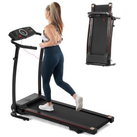 FYC 2.25HP Folding Electric Treadmill - with Incline/LCD Display, Portable - Running/Jogging/Walking - 265 LBS Weight Capacity, Easy Assemble