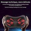 Shiatsu Pillow Massager with Heat Electric Pillow Back & Neck - Lower Back & Shoulder Massager for Stress Relief & Ultimate Relaxation