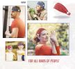6PCS Headbands with Button for Women Men Hair Bands Accessories for Yoga Sports Running Washing Face Holder for Nurses Non-Slip Head Wrap