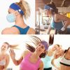 6 Pack Headband with Buttons for Women Holder for Nurses Ear Protection Holder Elastic Non-Slip Button Headwrap for Women Yoga Sports Running