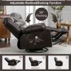 Massage Swivel Rocker Recliner Chair with Vibration Massage and Heat Ergonomic Lounge Chair for Living Room with Rocking Function and Side Pocket, etc