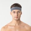 Gray Outdoor Sports Headband Portable Fitness Hair Bands Man Woman Hair Wrap Brace Elastic Cycling Yoga Running Exercising
