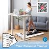 FYC Under Desk Treadmill 2.5HP Electric Slim Walking Treadmill 265LBS - with APP Bluetooth Remote Control LED Display;  Run/Walk/Jog