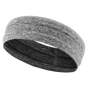Gray Outdoor Sports Headband Portable Fitness Hair Bands Man Woman Hair Wrap Brace Elastic Cycling Yoga Running Exercising