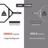 Black Olympic Hex Bar Solid Steel Sleeve 1000lbs Weight Capacity Trap Bar Deadlift Bar with Knurled Handles, for Bodybuilding Training
