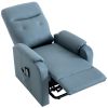 Massage Recliner Chair Electric Power Lift Chairs with Side Pocket, Adjustable Massage and Heating Function for Adults and Seniors-Squirrel Gray color