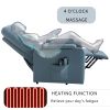 Massage Recliner Chair Electric Power Lift Chairs with Side Pocket, Adjustable Massage and Heating Function for Adults and Seniors-Squirrel Gray color