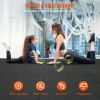 VEVOR 12 PCS 1/2 inch Thick Gym Floor Mats, 24" x 24" EVA Foam & Rubber Top Interlocking Workout Floor Mats with 48 sq.ft Coverage, Waterproof