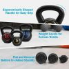 Weight Kettlebell Home Fitness - 3 Pieces Set Kettle Bell in 5 - 10 - 15 lbs -