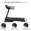 FYC Folding Treadmill - 330 LBS Weight Capacity with Incline/Bluetooth; 3.5HP 16KM/H Max Speed Foldable Electric Easy to Assemble