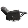 Massage Rocker Recliner Chair Rocking Chairs for Adults Oversized with USB Charge Port Soft Features a Manual Massage and Heat - GREY
