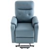 Massage Recliner Chair Electric Power Lift Chairs with Side Pocket, Adjustable Massage and Heating Function for Adults and Seniors-Squirrel Gray color
