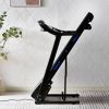 Electric Treadmill w/Auto Incline, Foldable 3.5HP Double Running Board Shock Absorption Pulse Sensor Bluetooth Speaker APP FITSHOW.