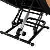 Massage Recliner Chair Electric Power Lift Recliner Chairs with Heat, Vibration, Side Pocket, Light Brown