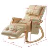 MASSAGE Comfortable Relax Rocking Chair - Cream White