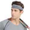 Gray Outdoor Sports Headband Portable Fitness Hair Bands Man Woman Hair Wrap Brace Elastic Cycling Yoga Running Exercising
