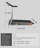 Treadmill 2.5HP 12KM/H, Foldable with LCD for Walking & Running, 4 Incline Levels,12 Preset or Adjustable Programs, Bluetooth Connectivity