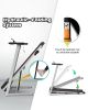 Folding Electric Treadmill with Desk - 265lbs limit - Jogging/Running/Walking - Small Apartment Home Gym Fitness