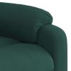 Massage Recliner Chair  -  Dark Green Velvet