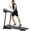 Compact Easy Folding Treadmill Motorized Walking/Running/Jogging Machine with Audio Speakers and Incline Adjuster RT