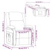 Massage Chair Cappuccino Faux Leather