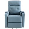 Massage Recliner Chair Electric Power Lift Chairs with Side Pocket, Adjustable Massage and Heating Function for Adults and Seniors-Squirrel Gray color