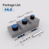 Adjustable Weights Dumbbells (Set of 2) 44Lbs - 2 in 1 Exercise & Fitness Dumbbells Barbell Set - Unisex