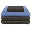 16in Square Aerobic Step Platform with 4 Risers Adjustable Exercise Fitness Workout Stepper, Blue