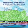 6PCS Headbands with Button for Women Men Head Wrap Face Cover Holder for Nurses Non-Slip Hair Bands for Yoga Sports Running Washing Face
