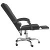Massage Reclining Office Chair Black Velvet
