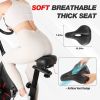 Stationary Bike 4D Adjustment Seat Spin Exercise Bikes with Adjustable Feet 260lbs Capacity Exercise Bikes
