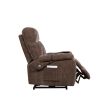 Liyasi Electric Power Lift Recliner Chair with 2 Motors Massage and Heat, 3 Positions, 2 Side Pockets, USB Charge Ports, High-end Quality Cloth