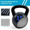 Weight Kettlebell Home Fitness - 3 Pieces Set Kettle Bell in 5 - 10 - 15 lbs -