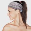 9PCS Boho Button Headbands Wide Stretchy Daily Use Knotted Headwear Sport Athletic Yoga Gym Hair Accessories for Women Sweat Leopard Floral Leaf Print