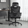 Ergonomic Chair with wheels High Back Task Chair - Mesh - Swivel Chair with Adjustable Back Height & Flip up Arms & Lumbar