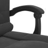 Massage Reclining Office Chair Black Velvet