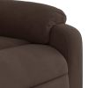 Electric Stand up Massage Recliner Chair - Brown Microfiber Fabric